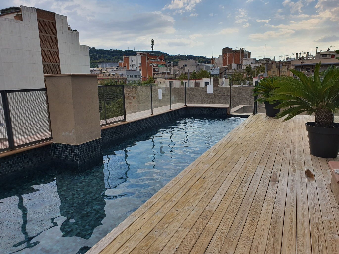 Swimming pool in the rooftop